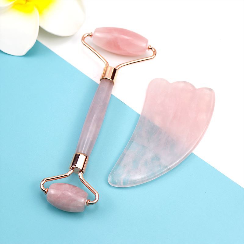 Pedido de rodillo de jade rosa de cliente estadounidense
