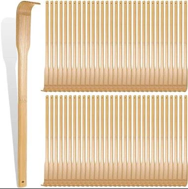 50 piezas de bambú Back Scratcher Bulk Gift de Navidad para un hogar de ancianos