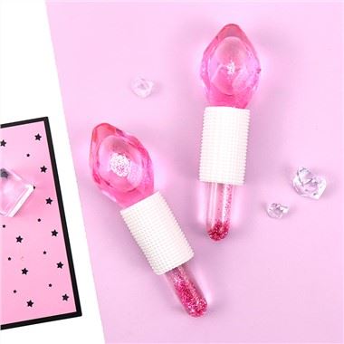 Rutinas de globos de hielo de masajeador de cara reduce la hinchazón de los ojos