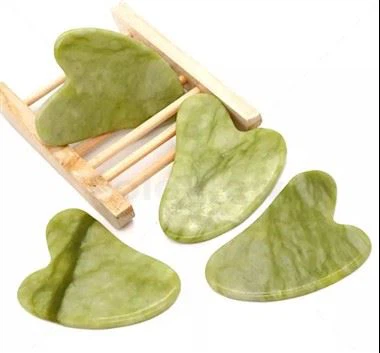 Natural Green Jade Stone Gua Sha Face Face
