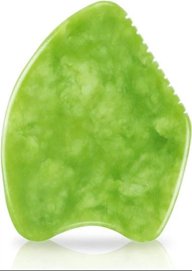 Herramientas de masaje de raspado de bordes de peine de jade