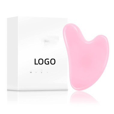 Pink Natural Jade Stone para herramienta de cuidado de la piel facial