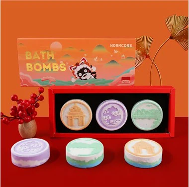 Bombas de baño coloreadas