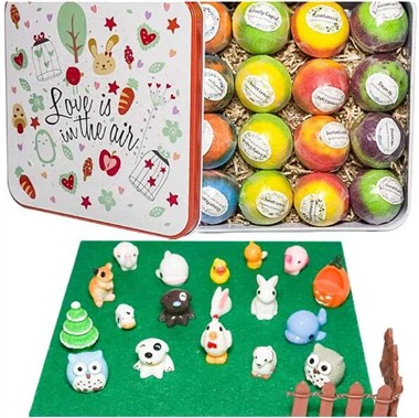 Bombas de burbujas con juguetes