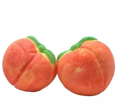 Ingredientes naturales Bombas de baño de burbujas de durazno