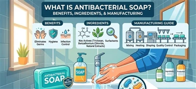 ¿Qué es el jabón antibacteriano? Beneficios, ingredientes y guía de fabricación