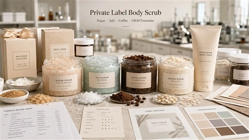 Guía de exfoliación corporal de marca privada: exfoliación con azúcar, exfoli...