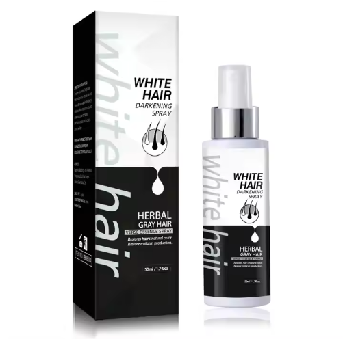 Spray de oscurecimiento de cabello blanco negro