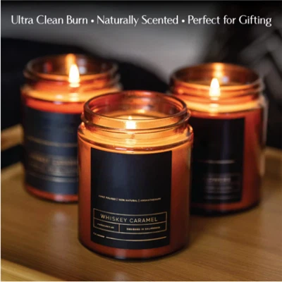 Velas naturales del tarro de cristal de la etiqueta engomada de la cera de soja para la fragancia casera