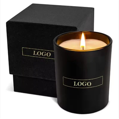 Vela perfumada de cera de soja de aromaterapia de larga duración natural orgánica sin humo